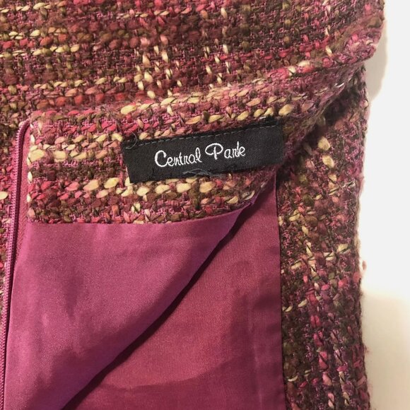 Central Park Womens Tweed Pencil Skirt, Size M - Picture 6 of 8